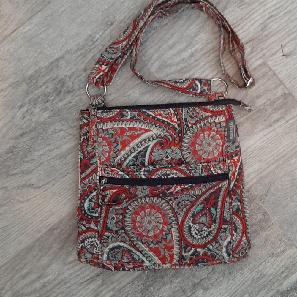Paisley print cross body bag